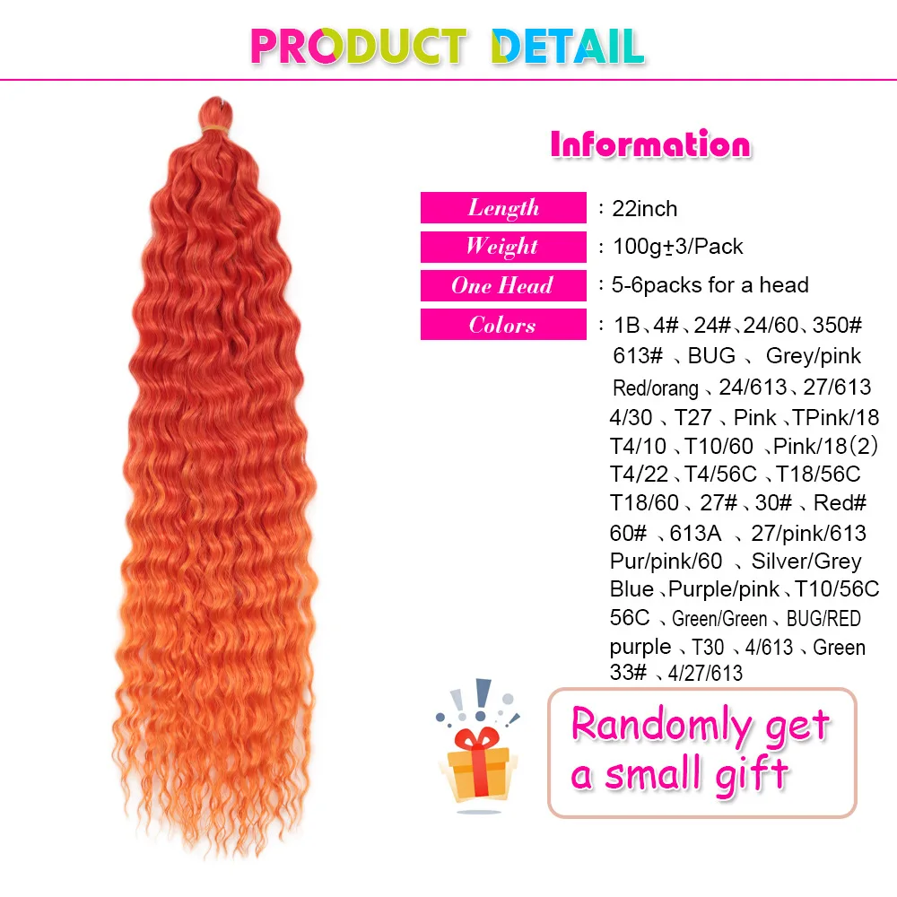 22 inch 30inch  DeepTwist high-temperature silk Latin American curly white long curly hair extensions Kinky Curly Braids