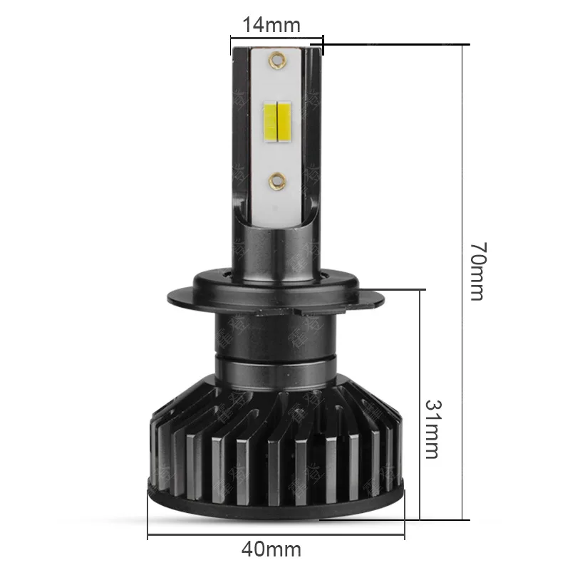 New X29 High-Power LED Car Headlight for Toyota 3 Copper Pipes 12V Canbus Compatible H1 H4 H7 H11 Bulb Lamp  LED Headlights