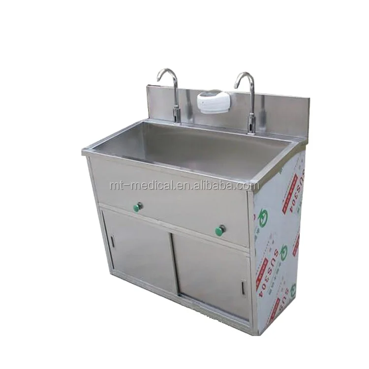 MT Medical заводская цена медицинская хирургическая раковина из нержавеющей стали 304 с ножной педалью сенсорные краны для двух