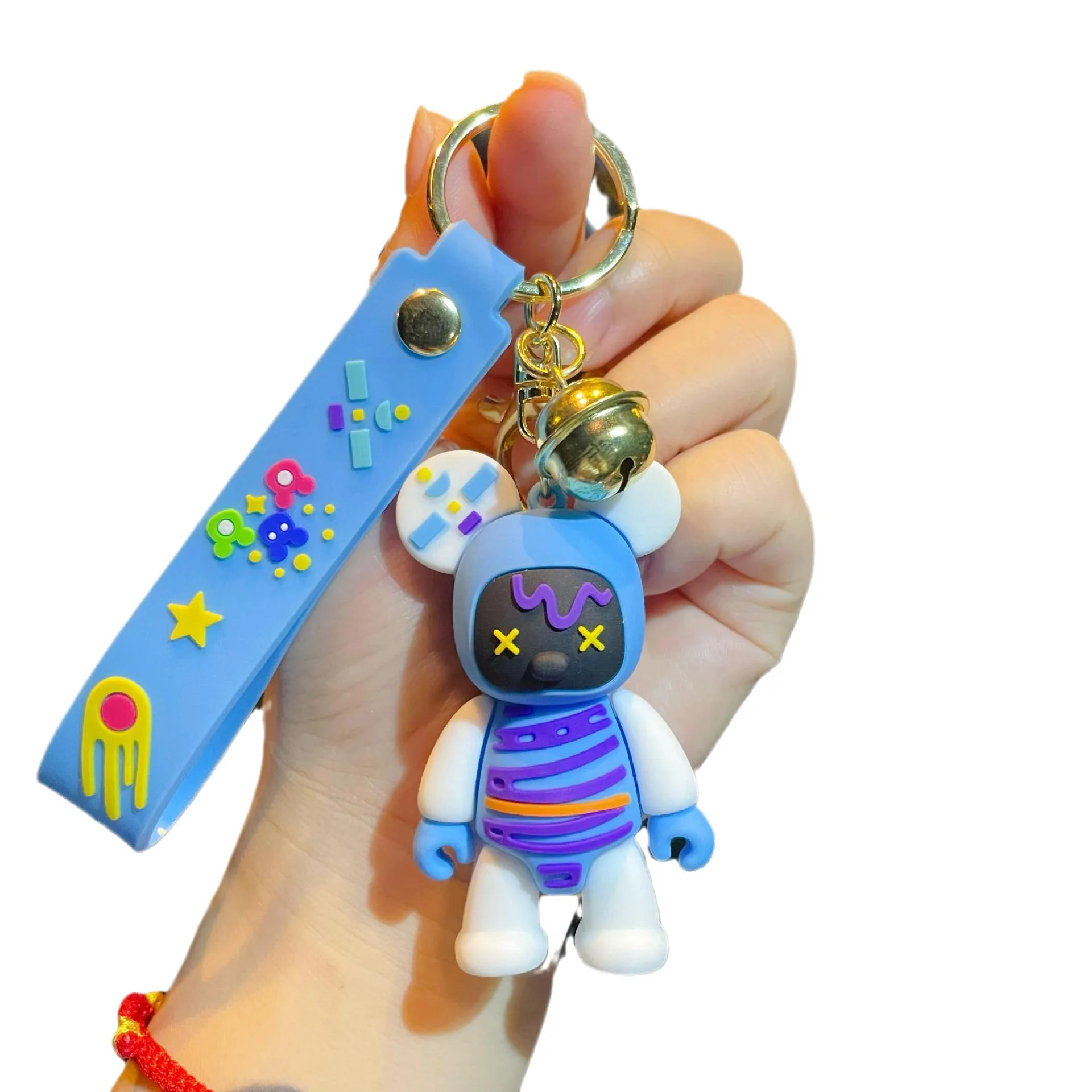 2024 Новый мультяшный звезда космический медведь кукла брелок изысканная и милая цветная кулон оптом