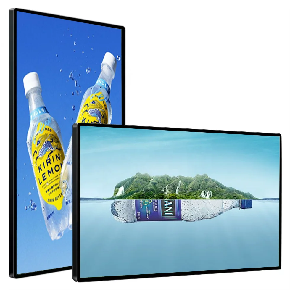 Wall Mounted advertising machine 32/43 signage display with touch screen internet advertising display other trade show equipment