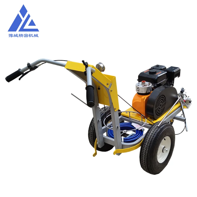 Hand push self propelled thermoplastic hot melt road line painting pavement equipment machine for sale