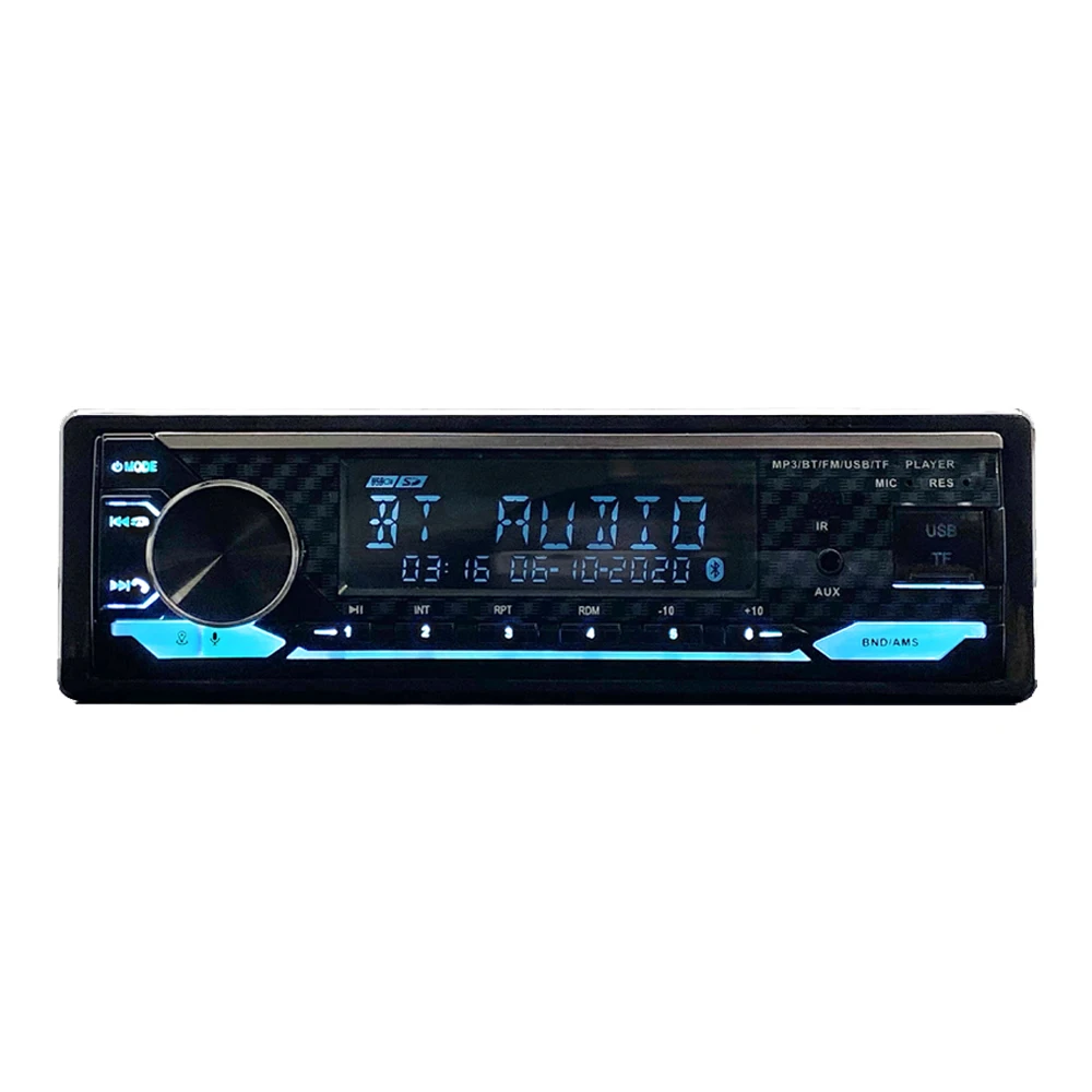 1din car stereo player with DAB BT 7 color change aux DSP optional RDS support call car audio