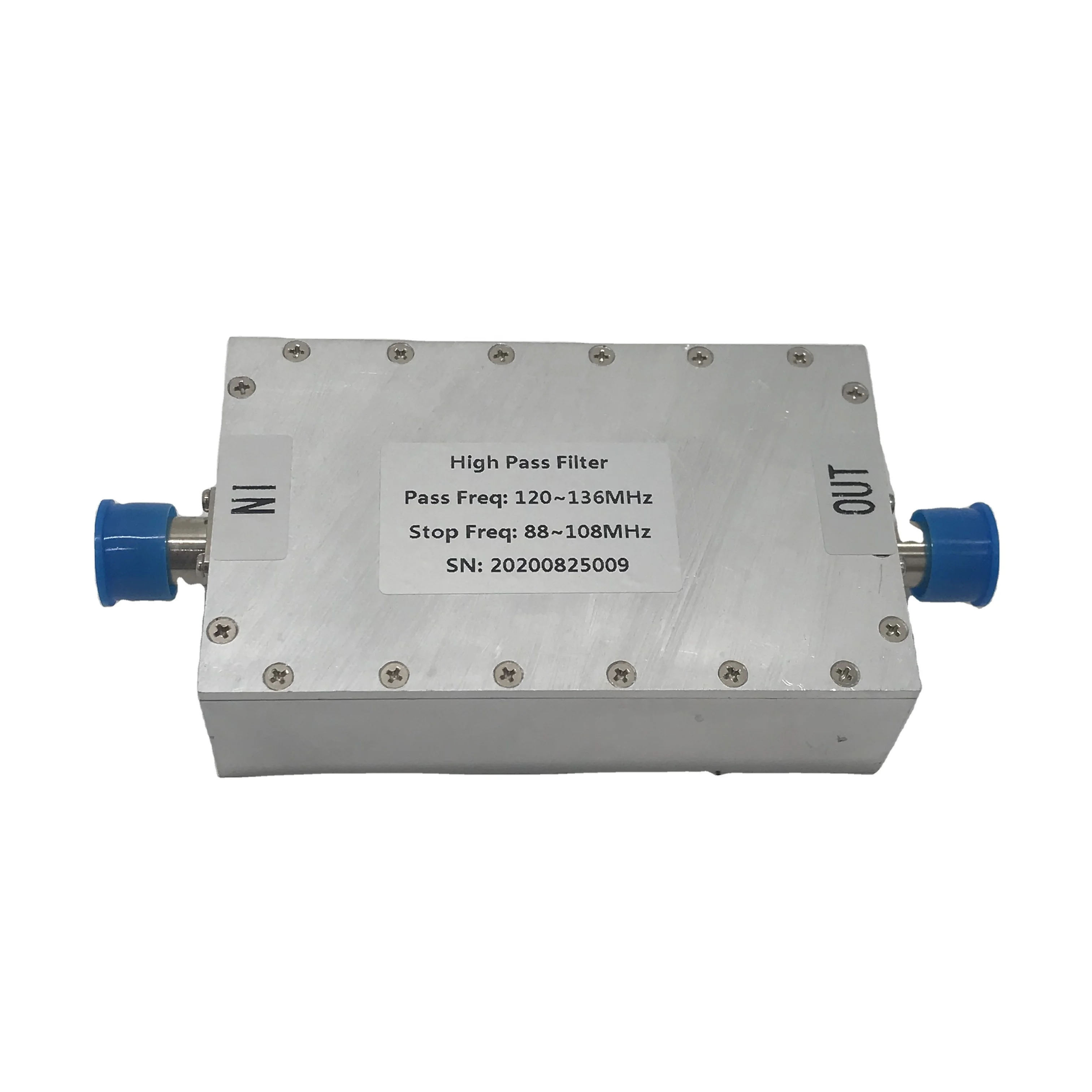 UHF Low Pass Filter 400-470MHz 0-470MHz Cavity Filter
