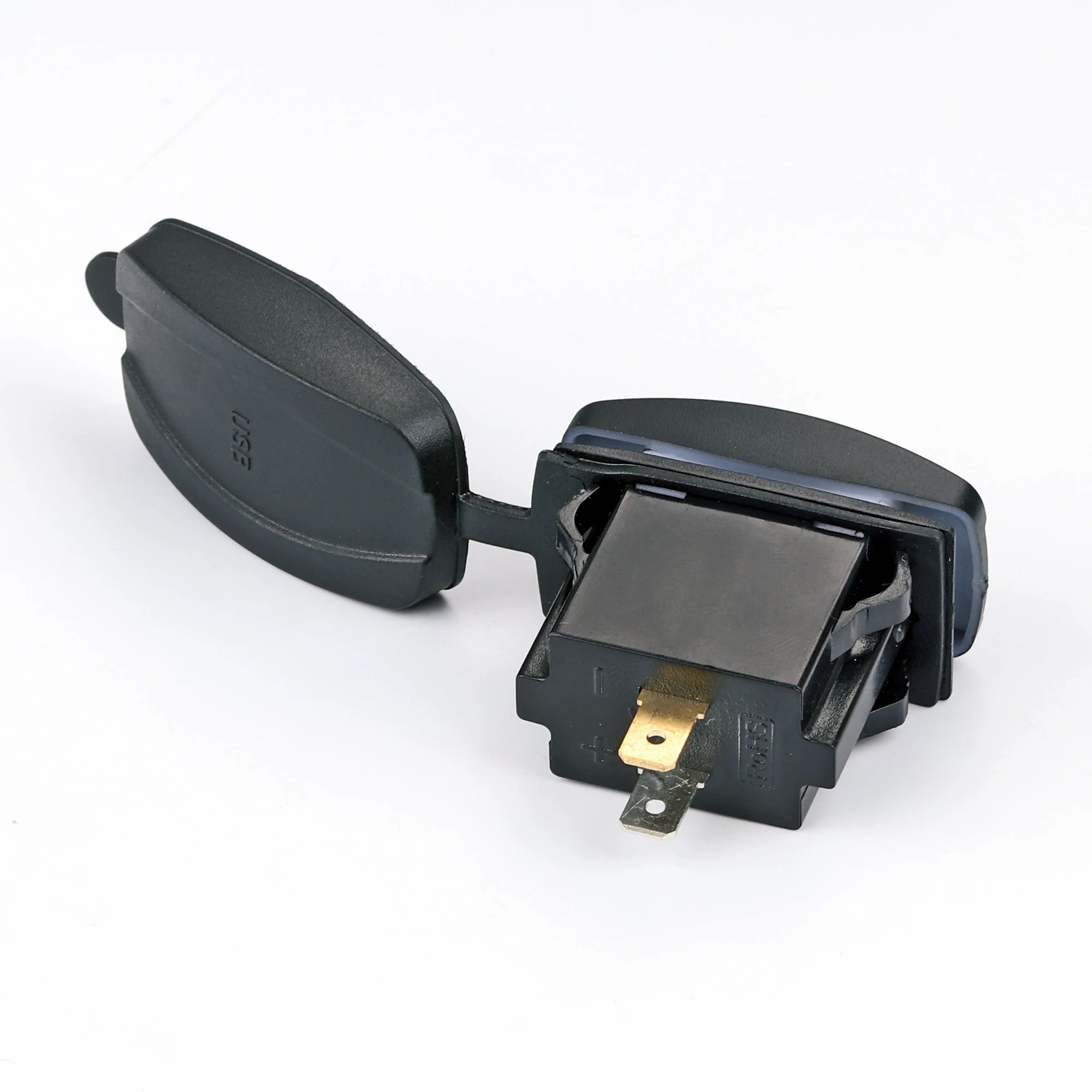 New Waterproof 12V/24V input 5V 4.8A outlet Rocker switch with Car Charger type C and USB