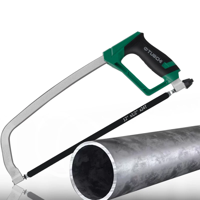 TUOCHI 12-inch hacksaw frame 4-in-1 multipurpose steel pipe frame for DIY and industrial use of drywall plastics