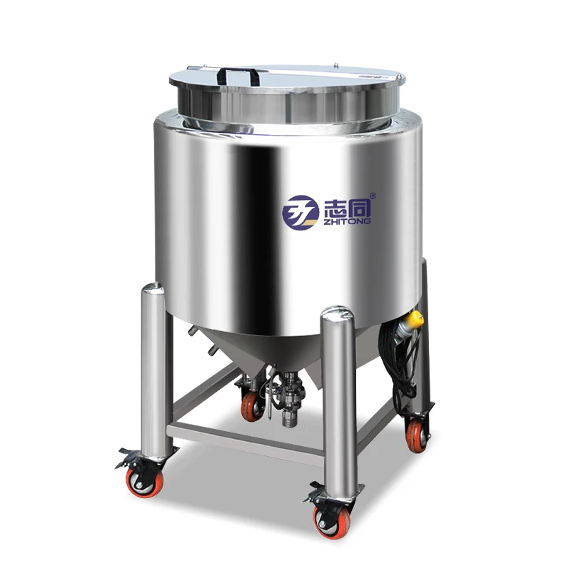 ZT 50L 5000L buffer storage tank chemical storage equipment water oil product transfer tanks stainless steel storage tank pot