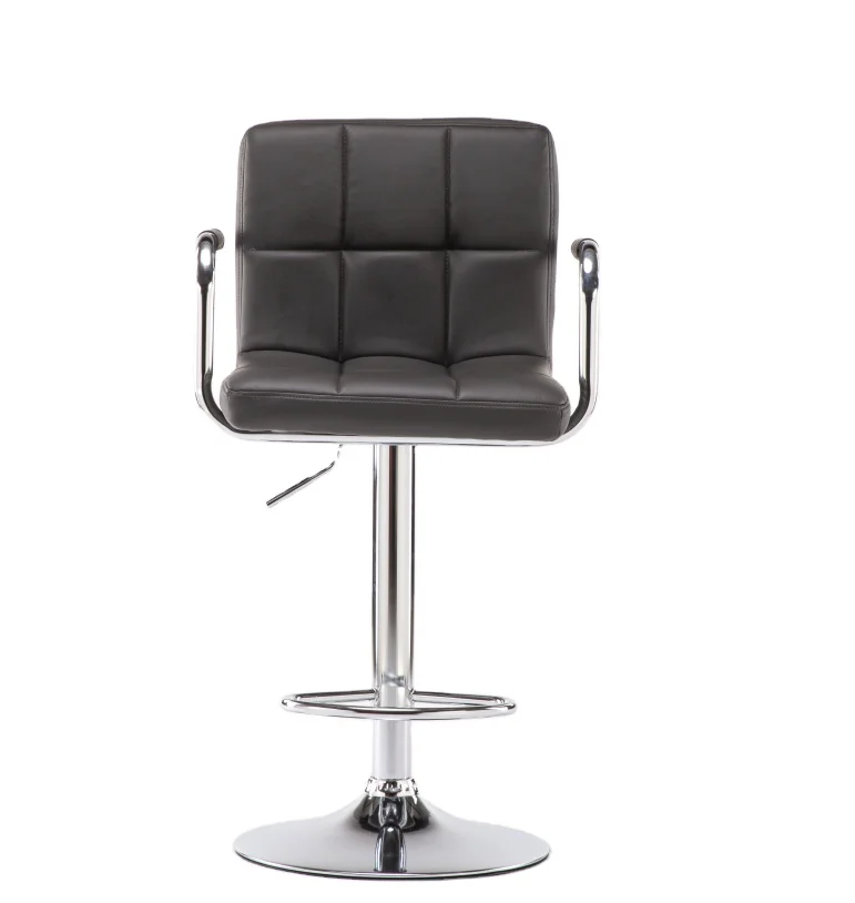 Shop for bar stools Modern comfortable Back counter  height leather bar stool  Chair Cheap Furniture Bar Stools With footrest