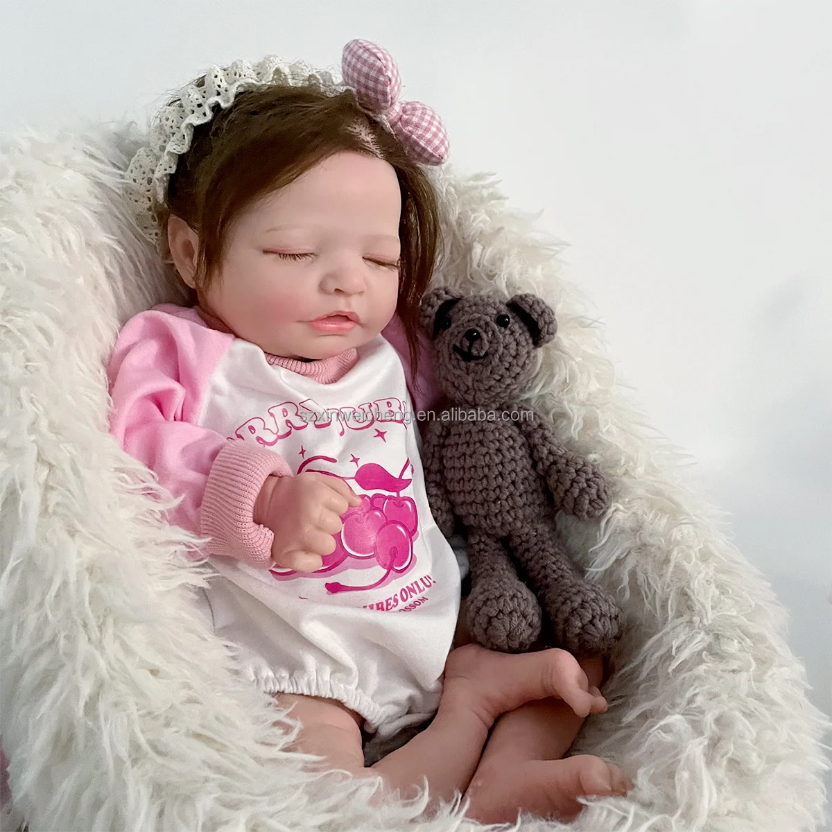 Preemie Full Silicone Sweet Dreams 18Inch Full Body Solid Silicone Baby Reborn Dolls Silicone