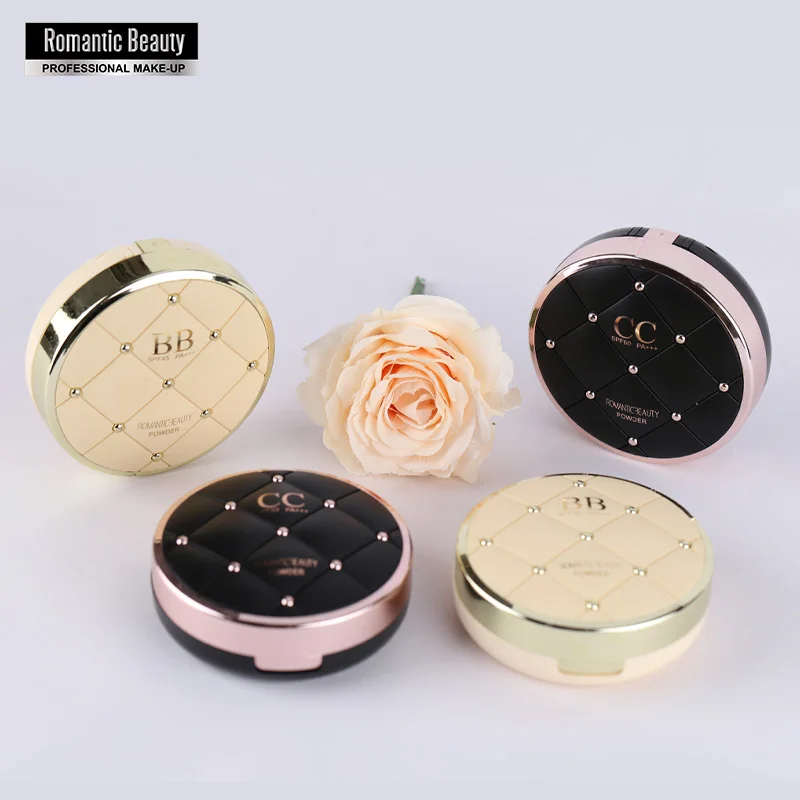 Romantic Beauty Oil-control Face Setting Foundation Makeup Powder 2 Colors Face Waterproof Long Lasting Pressed Powder