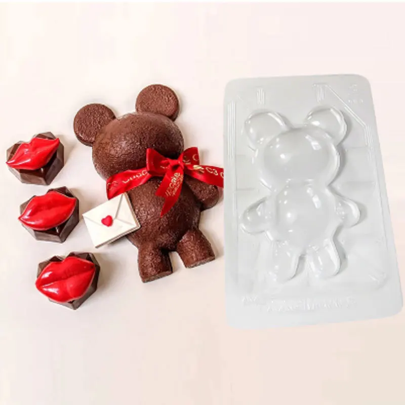 Breakable Bear plastic Molds  or Valentine Candy, Chocolate Making Bear Chocolate  Mold
