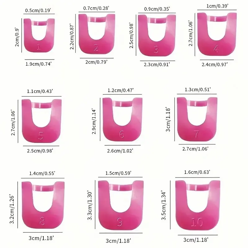 26Pcs Nail Polish Anti Flooding Plastic Clip Reusable U-Curve Nail Polish Anti-Overflow Protector