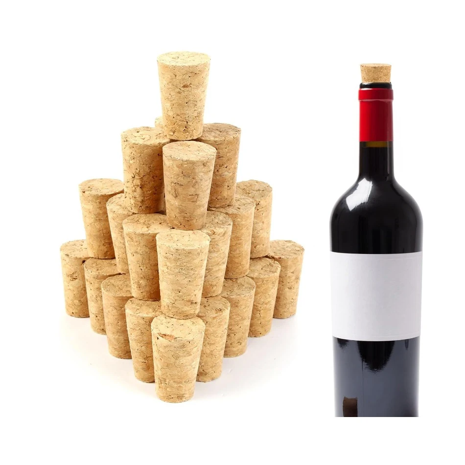 Customized Natural Wooden Wine Corks Red Wine Champagne Bottle Cork Stoppers Sealing Cap Bottle Cover