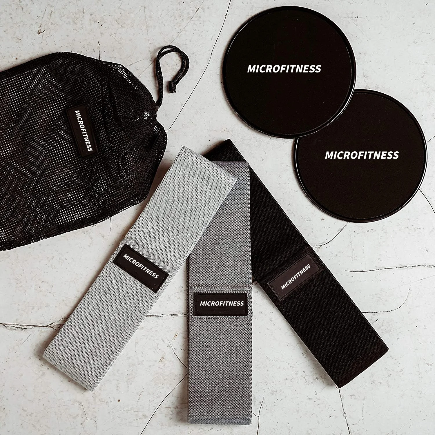 Hot Selling Core Sliders Gliding Discs elastic Resistance Band hip Bands