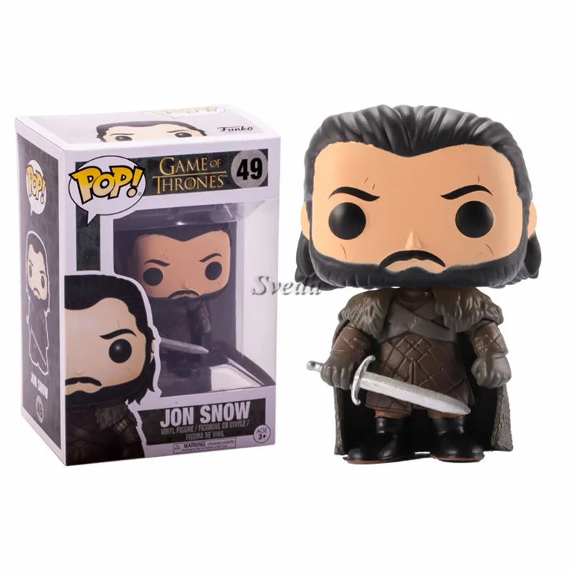 Wholesale Funk POP Game f Thrones PVC Action figure #51 Cersei Lannister #49 JON SNOW Vinyl Figure Collection Model Toy