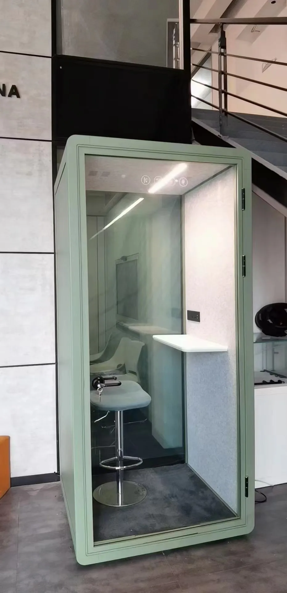 Sound Proof Portable Office Soundproof Office Chairs And Table Phone Booth Soundproof Telephone Booth