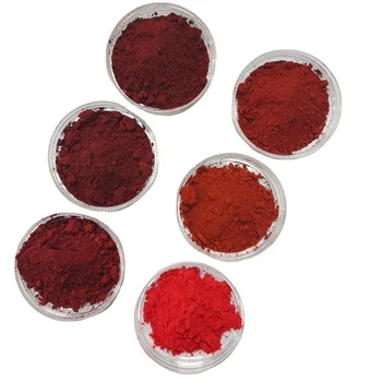 Iron Oxide Red Pigment Cement Colorant Bulk Iron Oxide Pigment Inorganic Pigment  for Sale 1309-37-1 310-127-6 25kg/bag