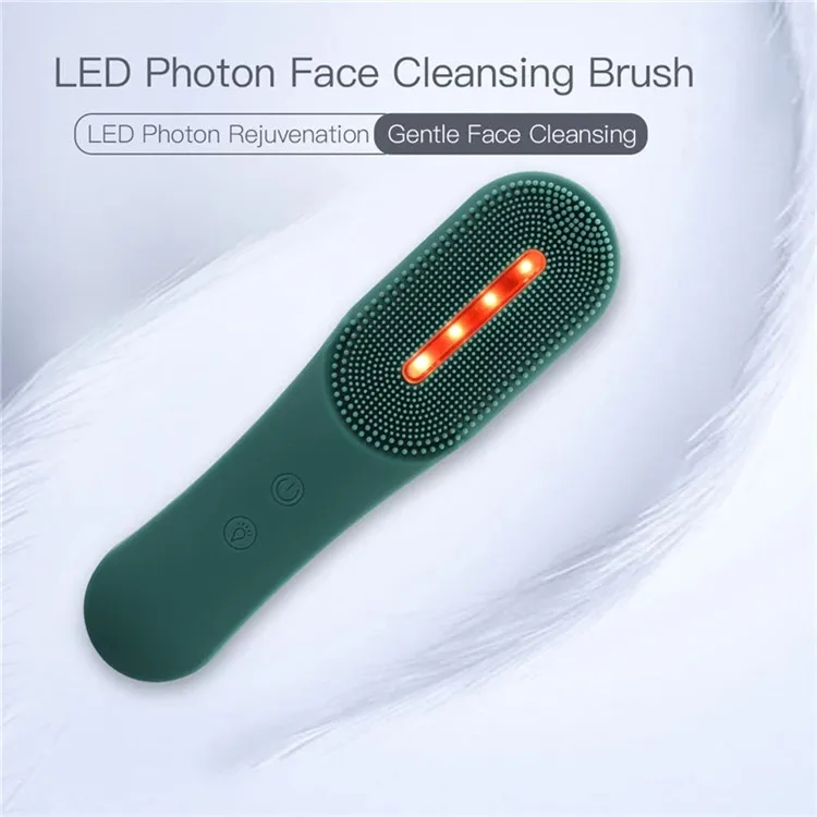 Led Therapy Silicon Facial Cleaner Brush Cleansing Brush Face Cleaner Beauty Facial Brush