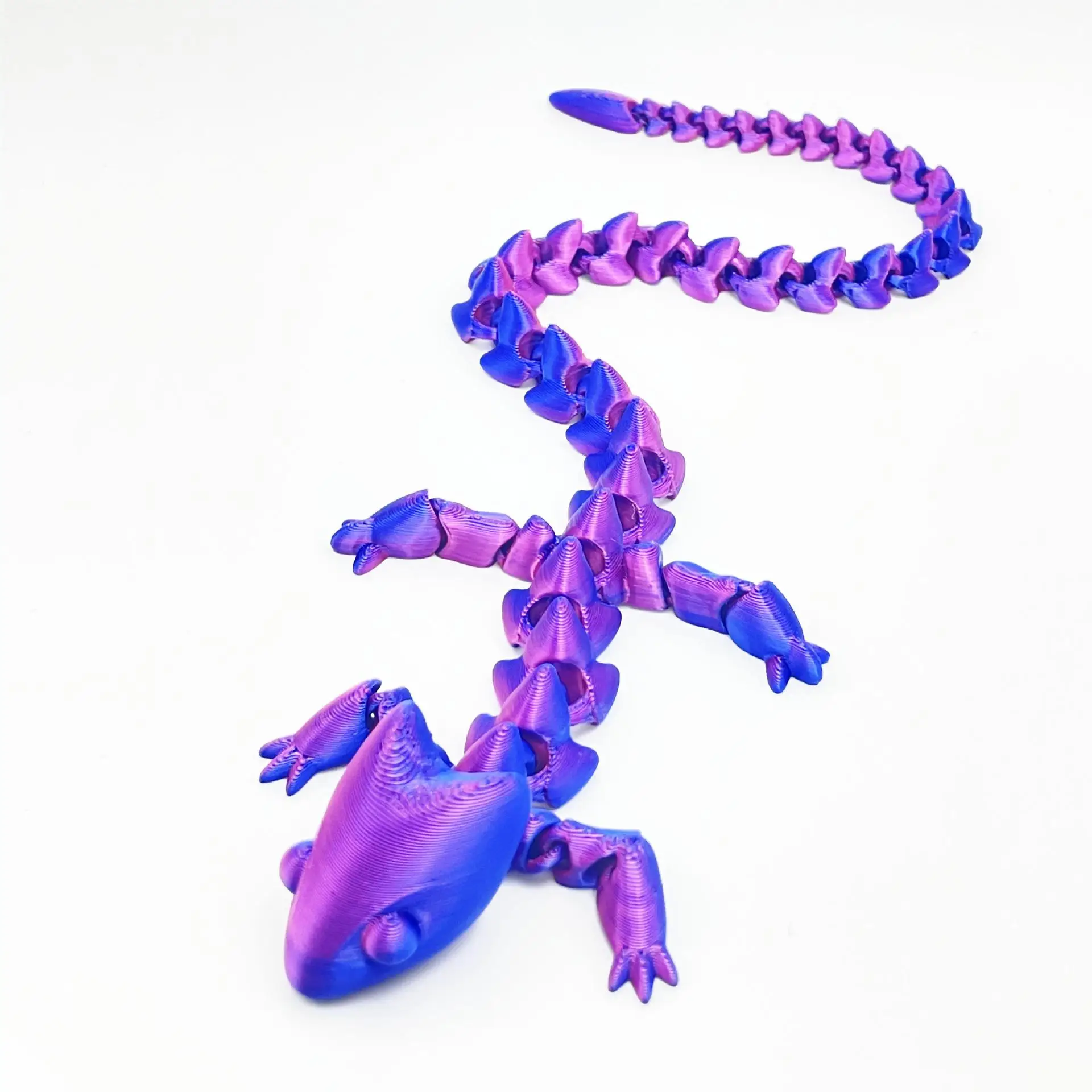 new arrival 3d printed crystal dragon movable flexible Articulated Dragon Fidget toy for kids gift