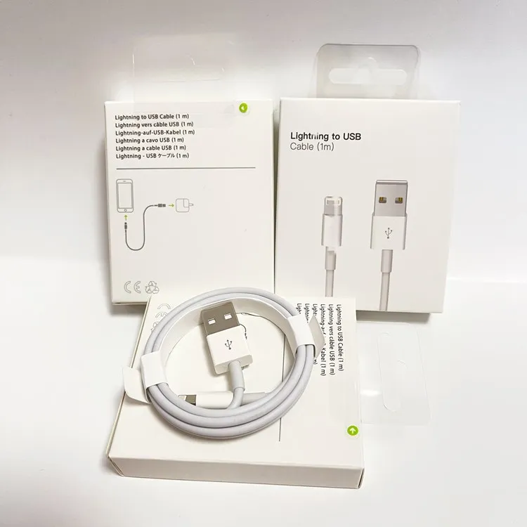  Заводская оптовая продажа Оригинальный usb-кабель foxconn IOS 12 с оригинальной коробкой для iphone 6 7/8/x/max 11 кабель быстрой