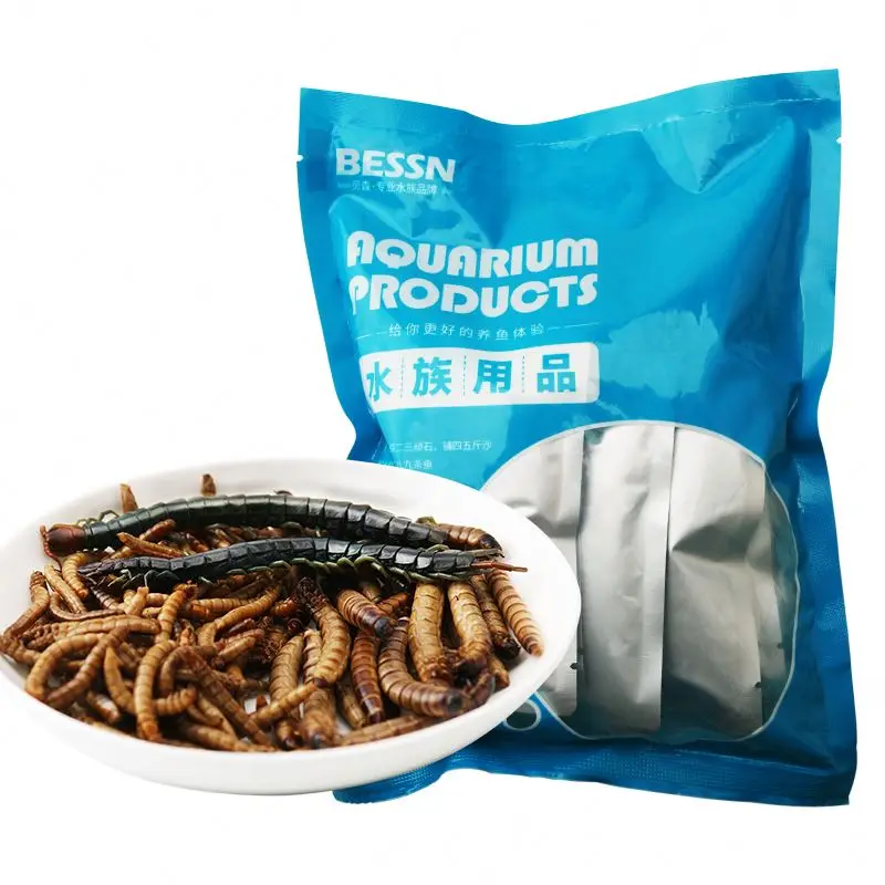 
BESSN china manufacturer new product 160g mealworms high protein fish food 