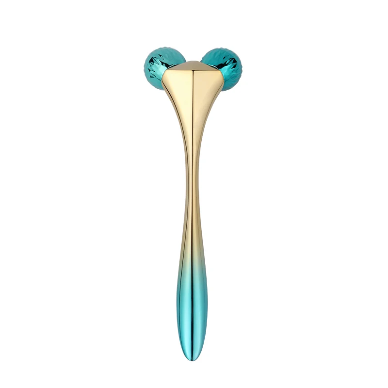 2020 new Beauty Tools Handheld Jade Roller V Shaped Facial Roller Face Massage Roller For Anti-wrinkle