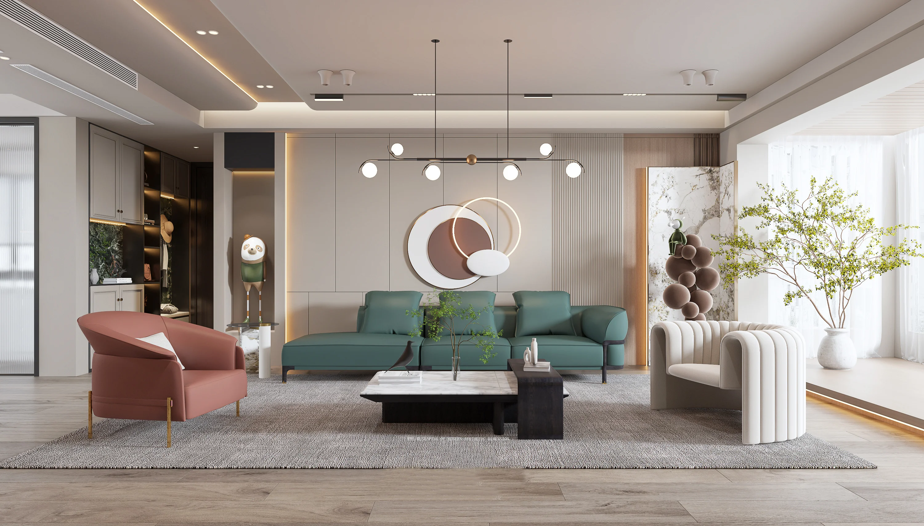 High End Luxury Home Interior Design Minimalist Modern Sofa 3 Seater Living Room Sofa Furniture