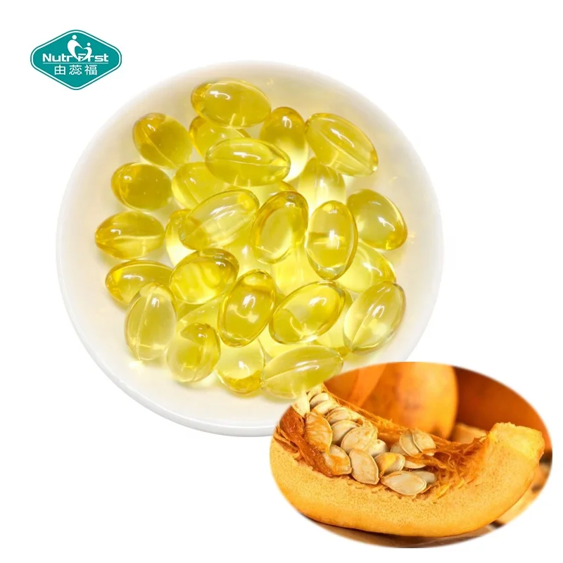 Nutrifirst Male Healthcare Prostate Supplements Pumpkin Seed Extract Oil Softgel Capsule Bespoke Formulation