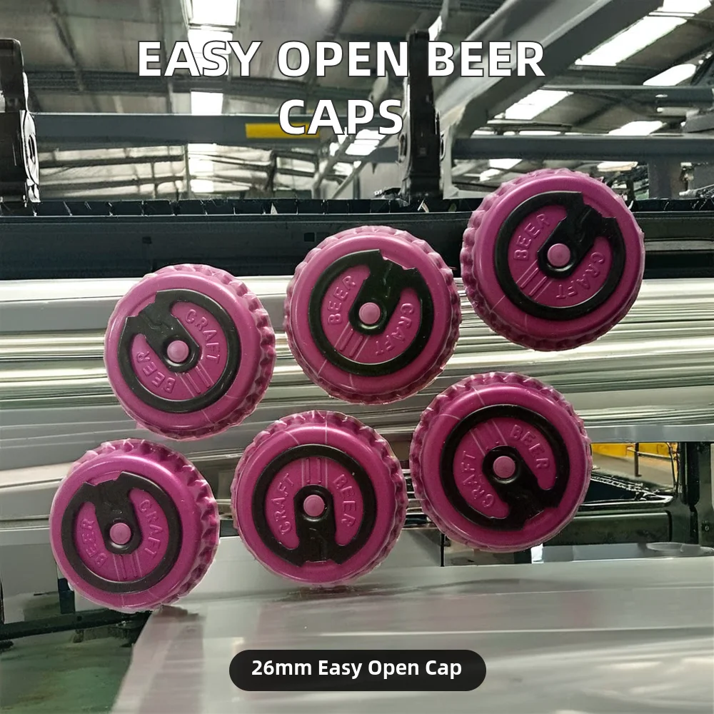 Fast Delivery Easy Open Crown Cap Aluminum Metal Beer Bottle Pull Ring Cap