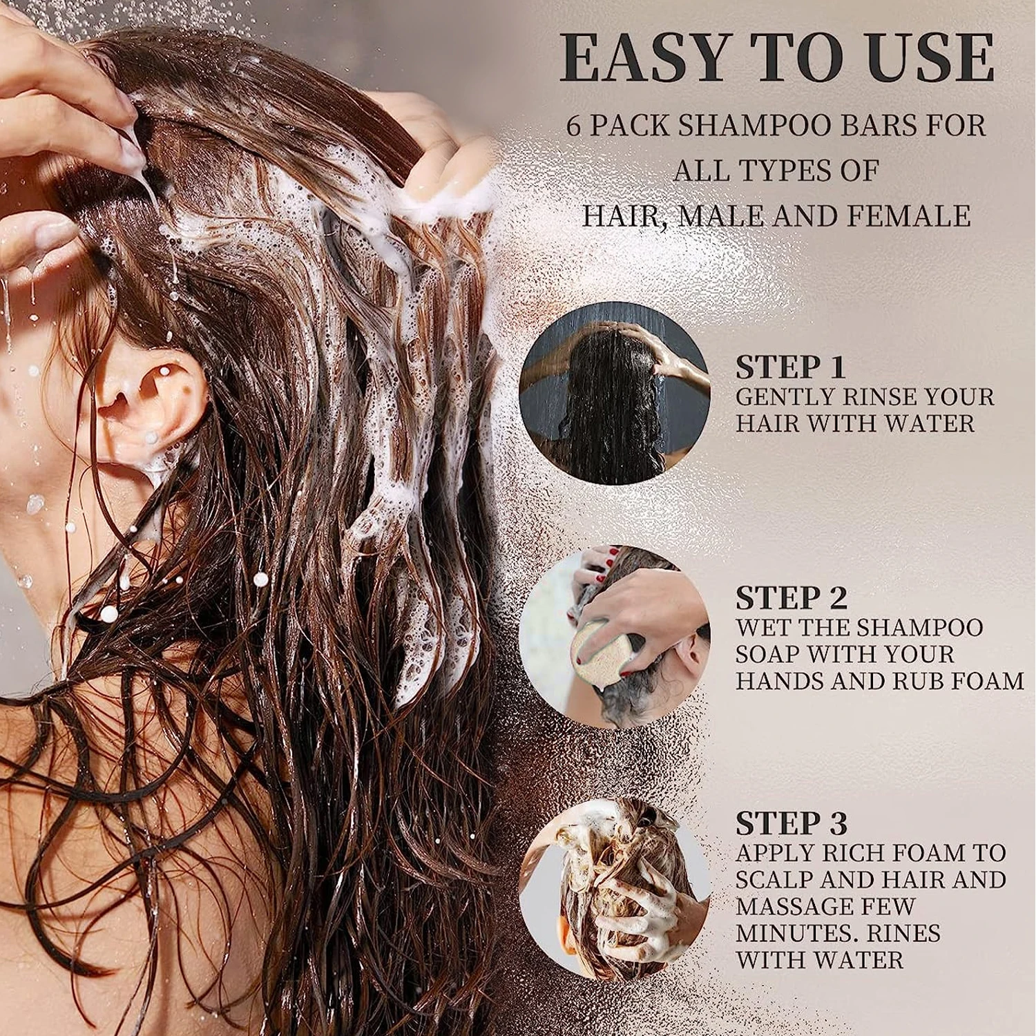 Solid Soap Natural Organic Anti Hair Loss Ginger Shampoo Bar -739203