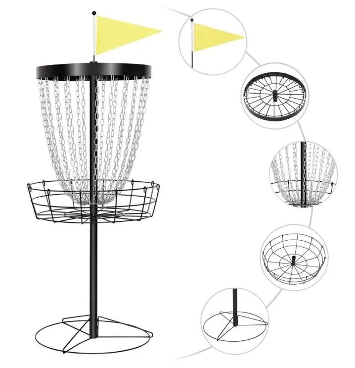 UGA Disc Golfmand Wholesale High Quality Disc Golf Basket 147Cm Height For Indoor Outdoor Sports Game