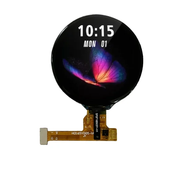 Use for Smart Watch screen 1.65 inch 400x400 touch panel QSPI interface 1.65' tft display module round lcd screen