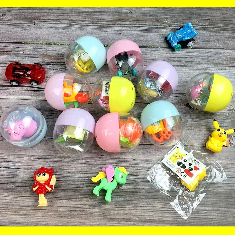 Factory wholesale 47*55 mm Mini Surprise Egg Capsules Toy Supply for Vending Machine Playing Gift