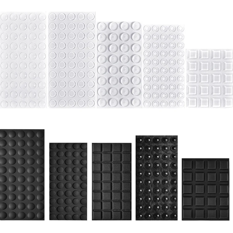 Мебельные силиконовые резиновые прокладки, прозрачные клейкие накладки на бампер, прозрачные резиновые накладки на ножки, бамперы