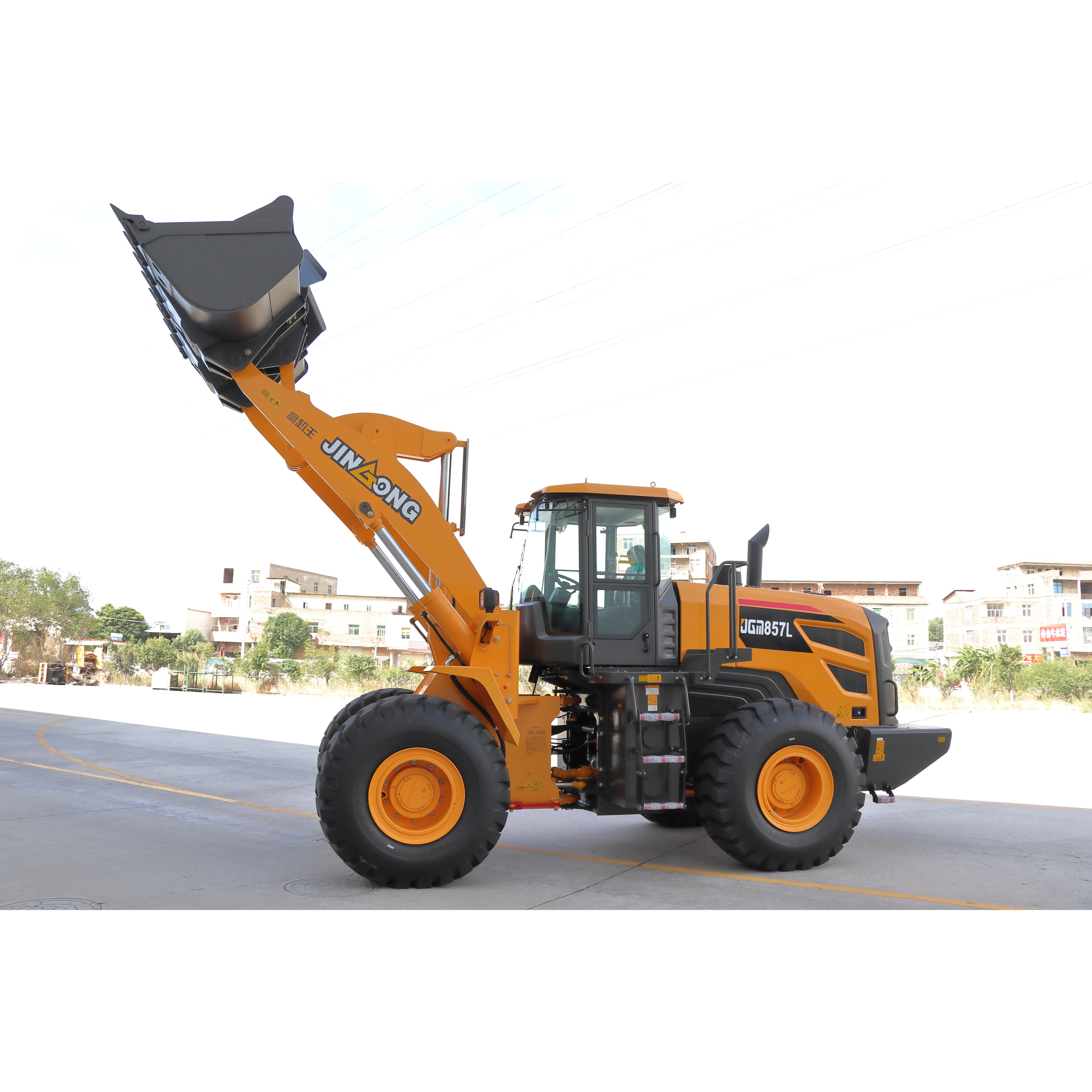 Строительная машина 5 м3 ковш 8 тонн JGM857 zl20f колесный погрузчик Землеройная техника малый