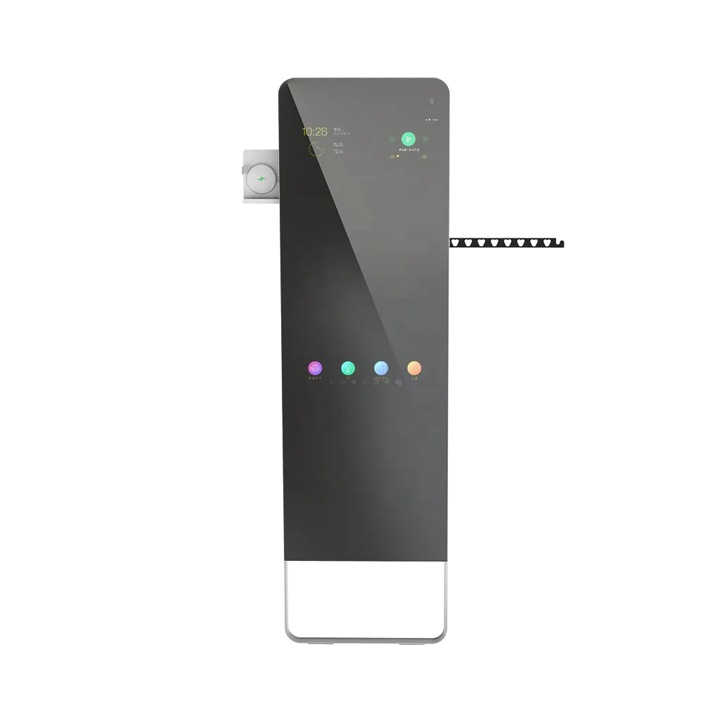 32 and 43 inch gym magic smart touch screen fitness mirror digital wall fitness led workout with time display