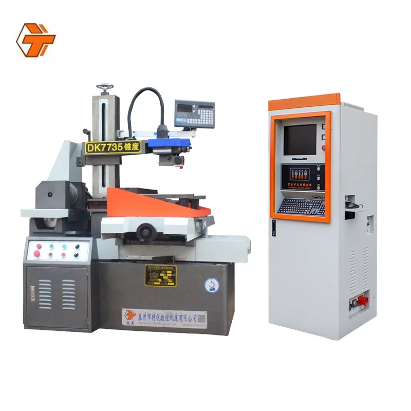 DK7735 Economical 5 Axis fast dk77 cnc Wire cut Edm Machine for Metal