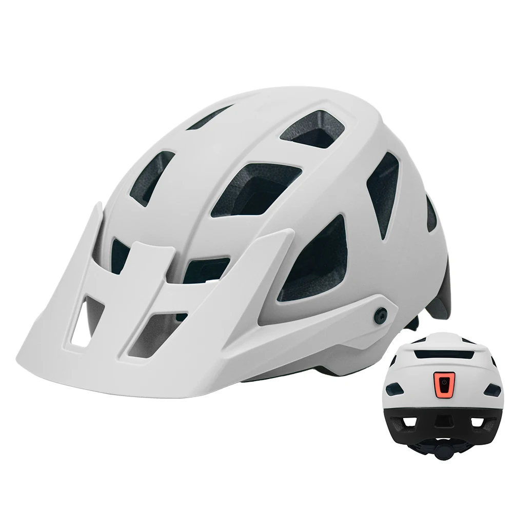Mountain Bike Helmet Manufacturer Youth Mtb Road bike helmet with rear light and Removable Sun Visor MTB Cycling Helmet adult
