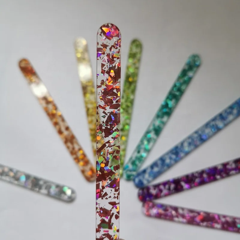 Confetti acrylic cakesicle ice cream custom popsicle sticks baking decoration