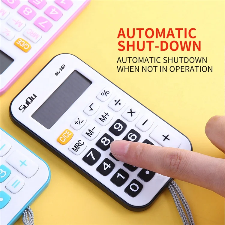 Wholesale Pocket Mini Fancy Cute Calculator Small Digital Calculator Ultra-thin Retro Cheap Calculator