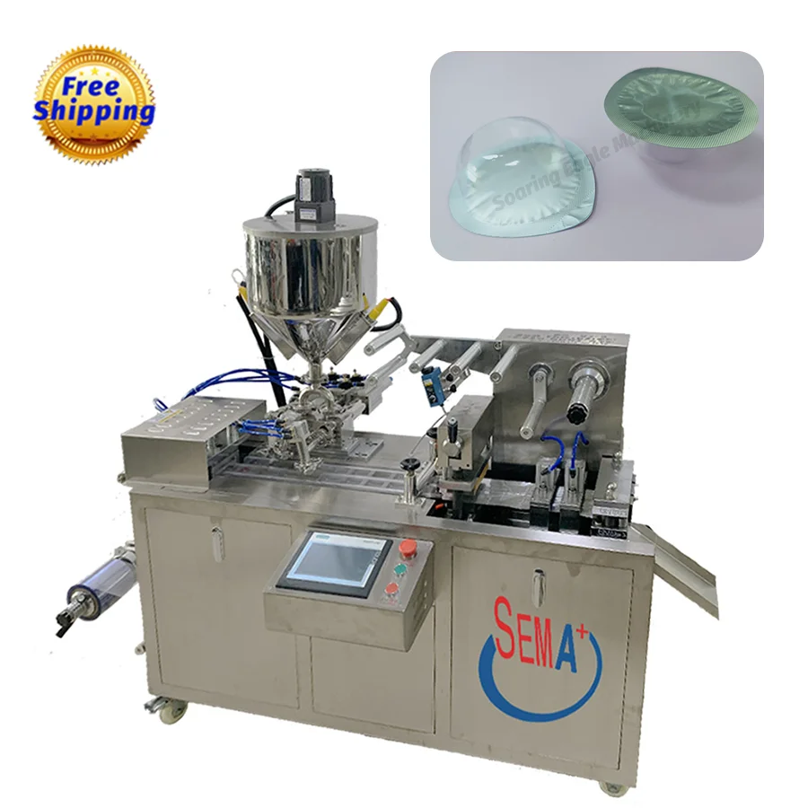 Косметический лосьон, средство для ухода за глазами, жидкость, оливковая моно-доза, лосьон, маска, крем, блистерная упаковочная машина