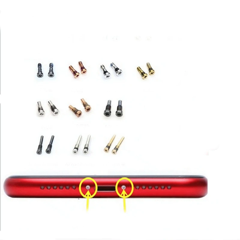 Full Complete Screw Screws Set with Bottom Screw for iPhone 6 6s 7 8 plus x xr xs 11 12 13 pro max