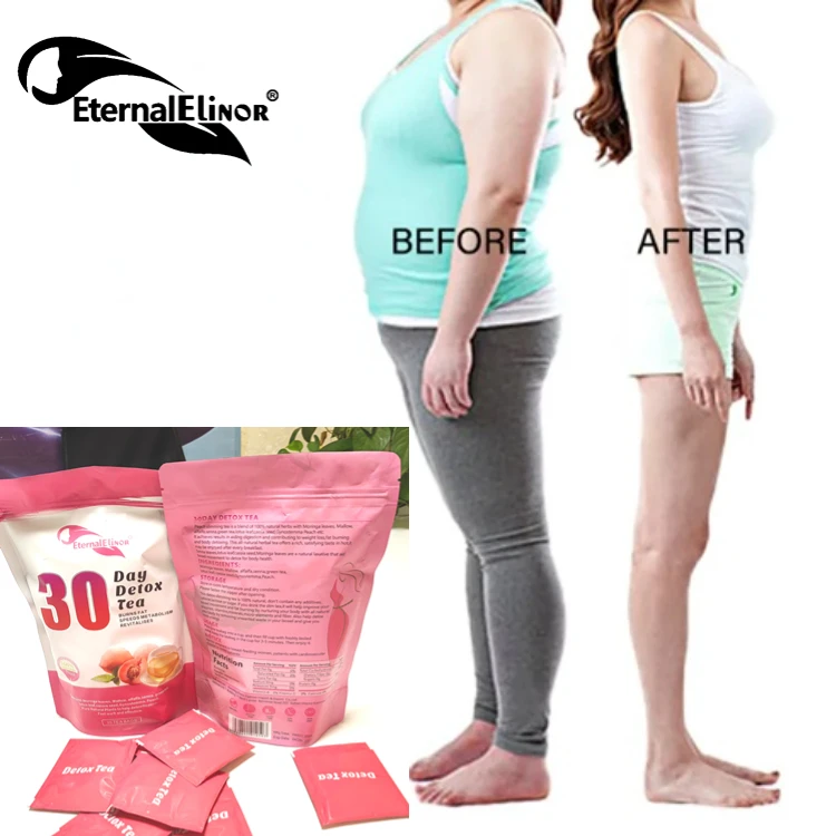 Customized flavors peach orange lemon amazing weight loss effect detox body Eternalelinor slimming milk tea