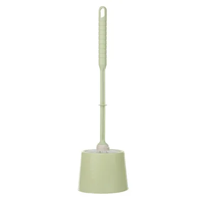 High Quality Toilet Brush Holder Set Plastic Round Plastic Cleaning Brushes Toilet Brush For Bathroom