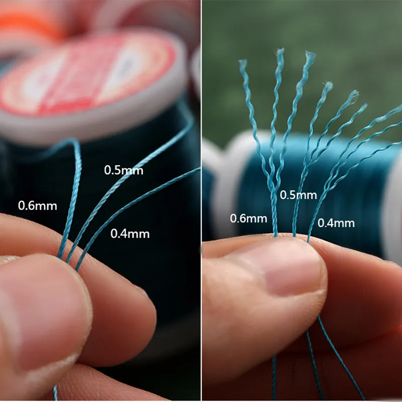 0.5mm Round Waxed Thread for Leather Craft Sewing Jewelry Handmade Braided Polyester Cord Wax Coated Strand Strings