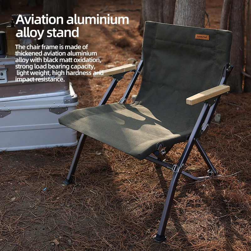 Wholesale Outdoor Folding Aluminum Alloy Fishing Chair Lightweight Portable Lounge Leisure Low Beach Chair Camping chair