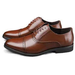 Hellosports Custom Fashion Mens Casual Shoes Cow Leather Upper Men Leather Shoes Slip-On Casual Height Increasing Shoes for Men