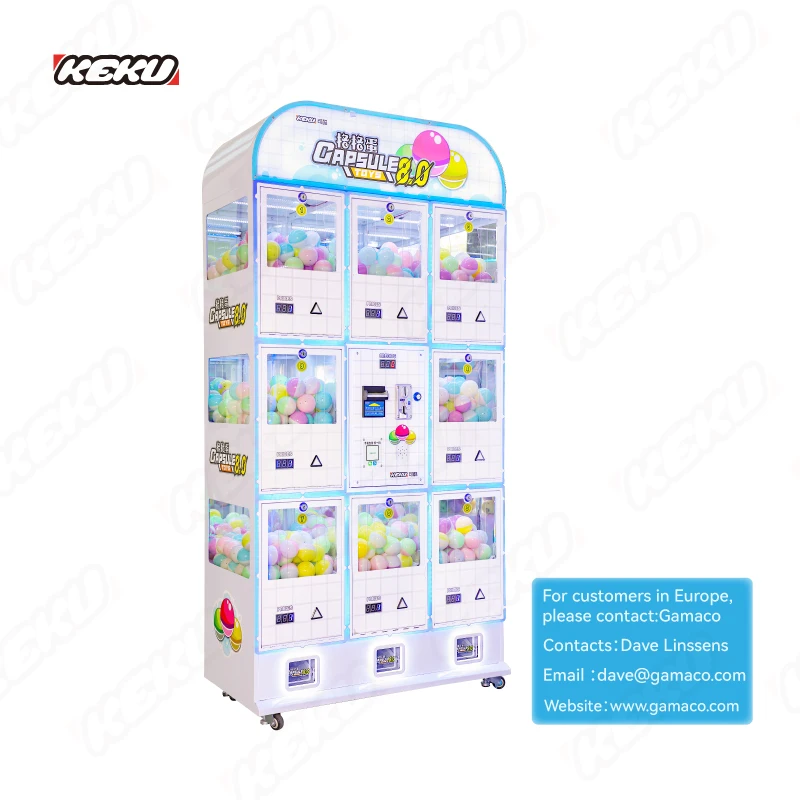KEKU Popular Gachapon Machine in Mall Wholesale Gashapon Capsule Toys From Factory Support OEM