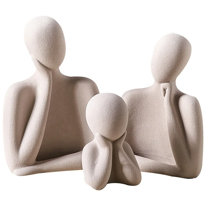 Модель Jiayi фарфоровые глазурованные керамические фигурки набор керамических мини-фигурок для домашнего