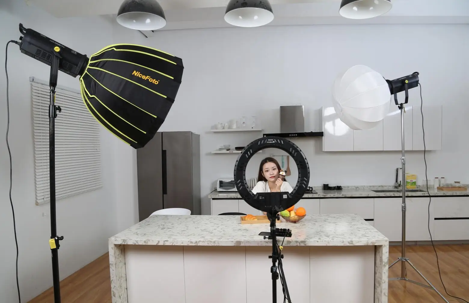 SPROLINK Wireless Studio Flash 300W Outdoor Photography Light 2.4GHz Remote Control COB Led Video Light 150w 200w 300w